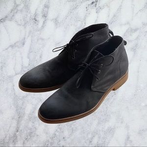 Men’s Banana Republic Black Leather/Textile Ankle Boot